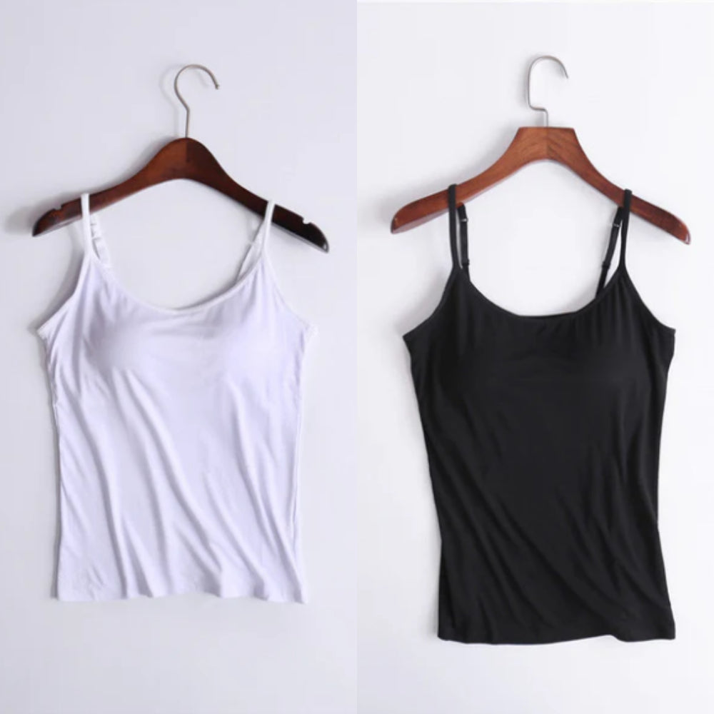 🔥Last days sale 🔥- Buy 1 get 1 free🔥Loose-fitting tank top with built-in bra