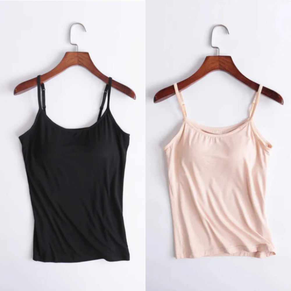 🔥Last days sale 🔥- Buy 1 get 1 free🔥Loose-fitting tank top with built-in bra