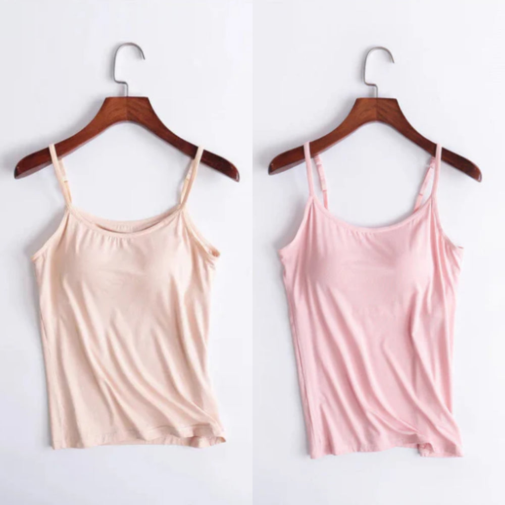 🔥Last days sale 🔥- Buy 1 get 1 free🔥Loose-fitting tank top with built-in bra