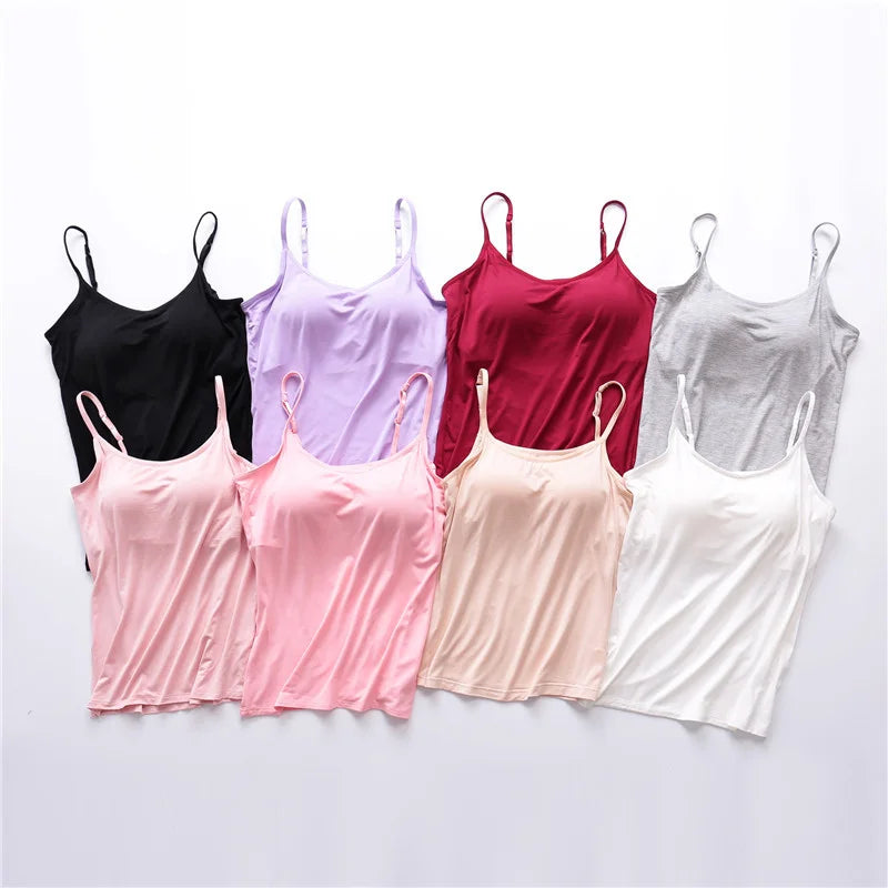 🔥Last days sale 🔥- Buy 1 get 1 free🔥Loose-fitting tank top with built-in bra