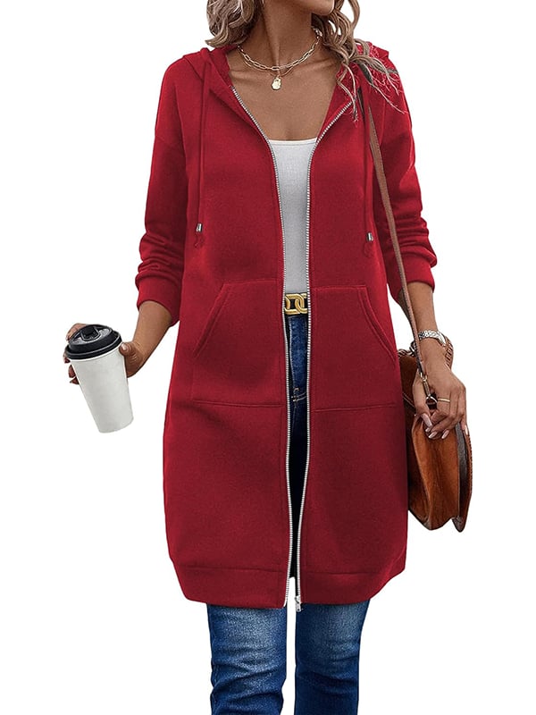 🔥Last Day Promotion 50% OFF🔥✨Women Casual Zip up Fleece Hoodies