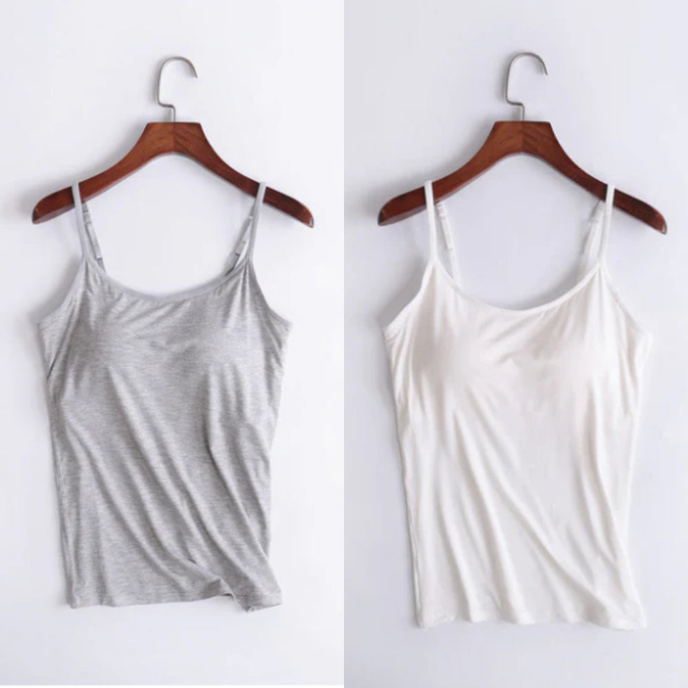 🔥Last days sale 🔥- Buy 1 get 1 free🔥Loose-fitting tank top with built-in bra
