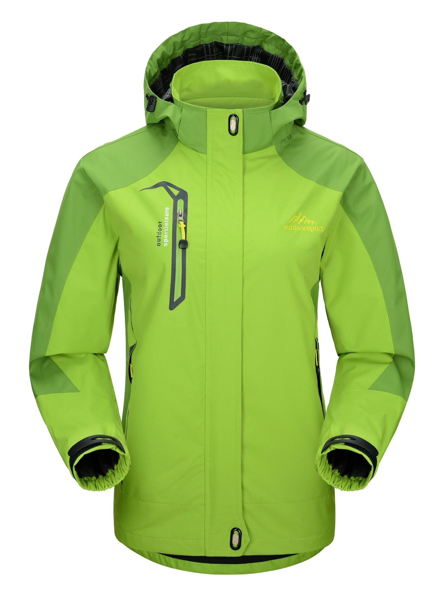3-in-1 waterproof winter coat, fleece-lined, two-piece suit, ski and hiking jacket with hood
