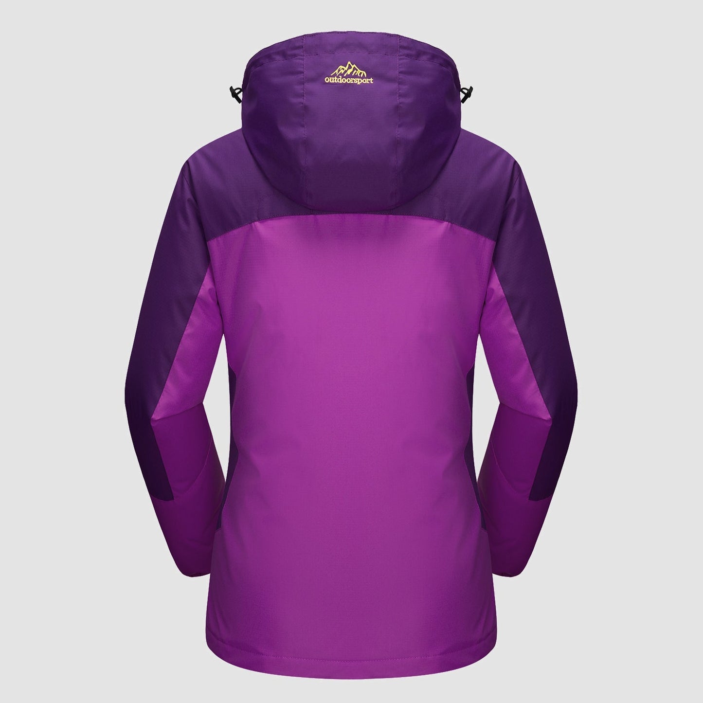 3-in-1 waterproof winter coat, fleece-lined, two-piece suit, ski and hiking jacket with hood