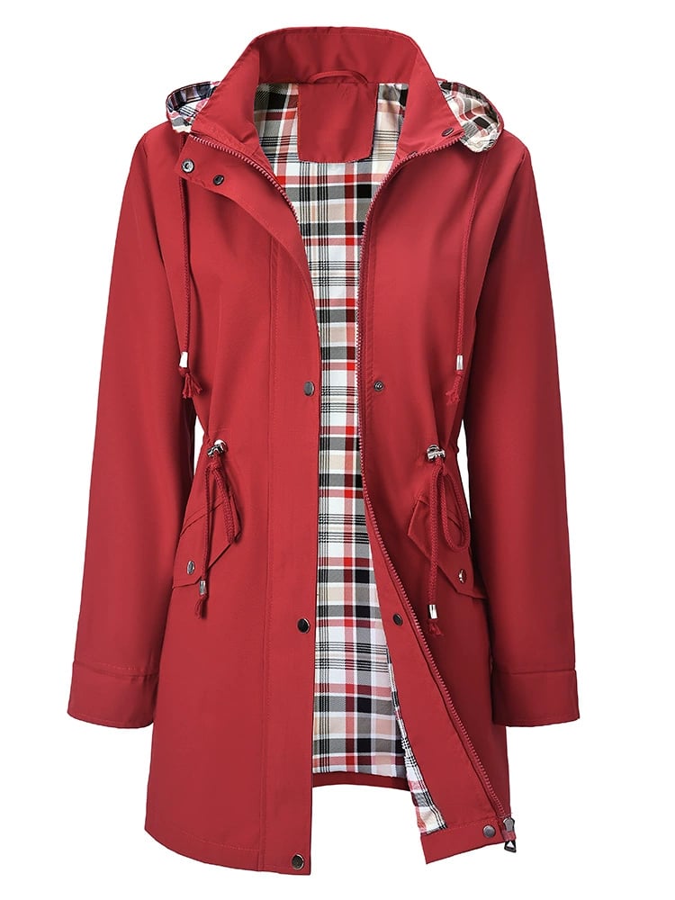 🍂Autumn Hot Sale 49%💗🧥Ultimate Plaid Waterproof Jacket for Women🍃