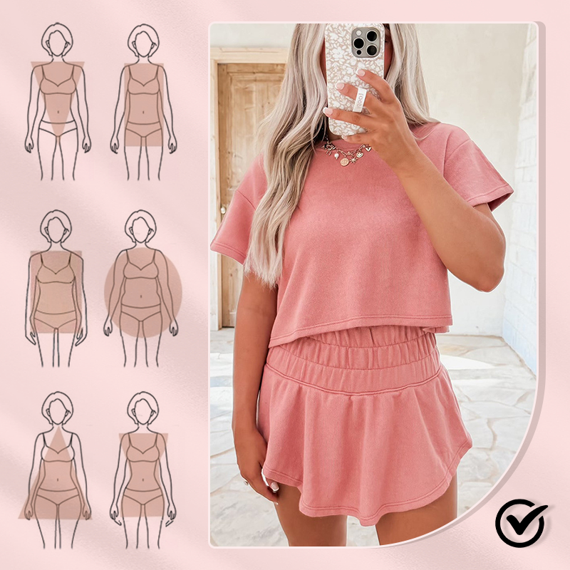 Casual T-Shirt & Skirt 2 Piece Set