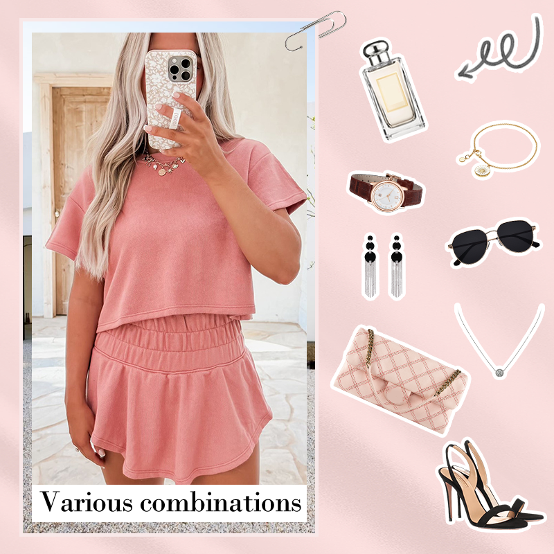 Casual T-Shirt & Skirt 2 Piece Set