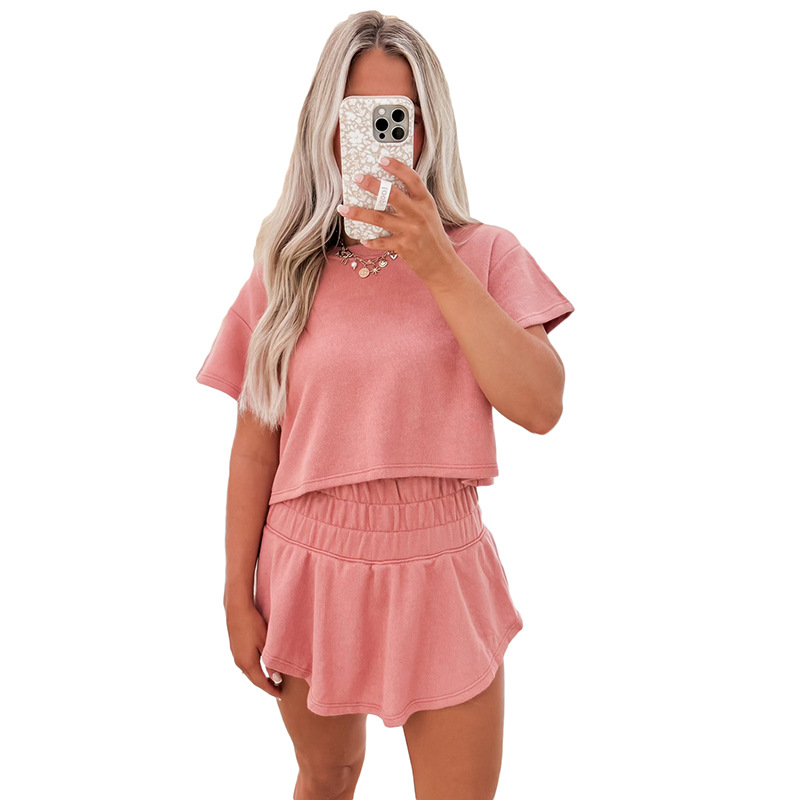 Casual T-Shirt & Skirt 2 Piece Set