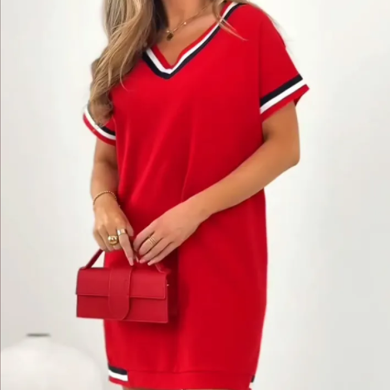 🎊2025 Fashion Casual Striped Splicing Dress🎊