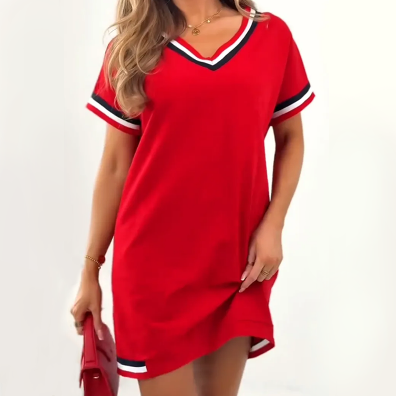 🎊2025 Fashion Casual Striped Splicing Dress🎊