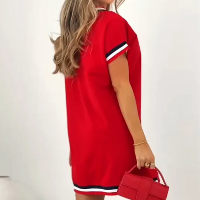 🎊2025 Fashion Casual Striped Splicing Dress🎊