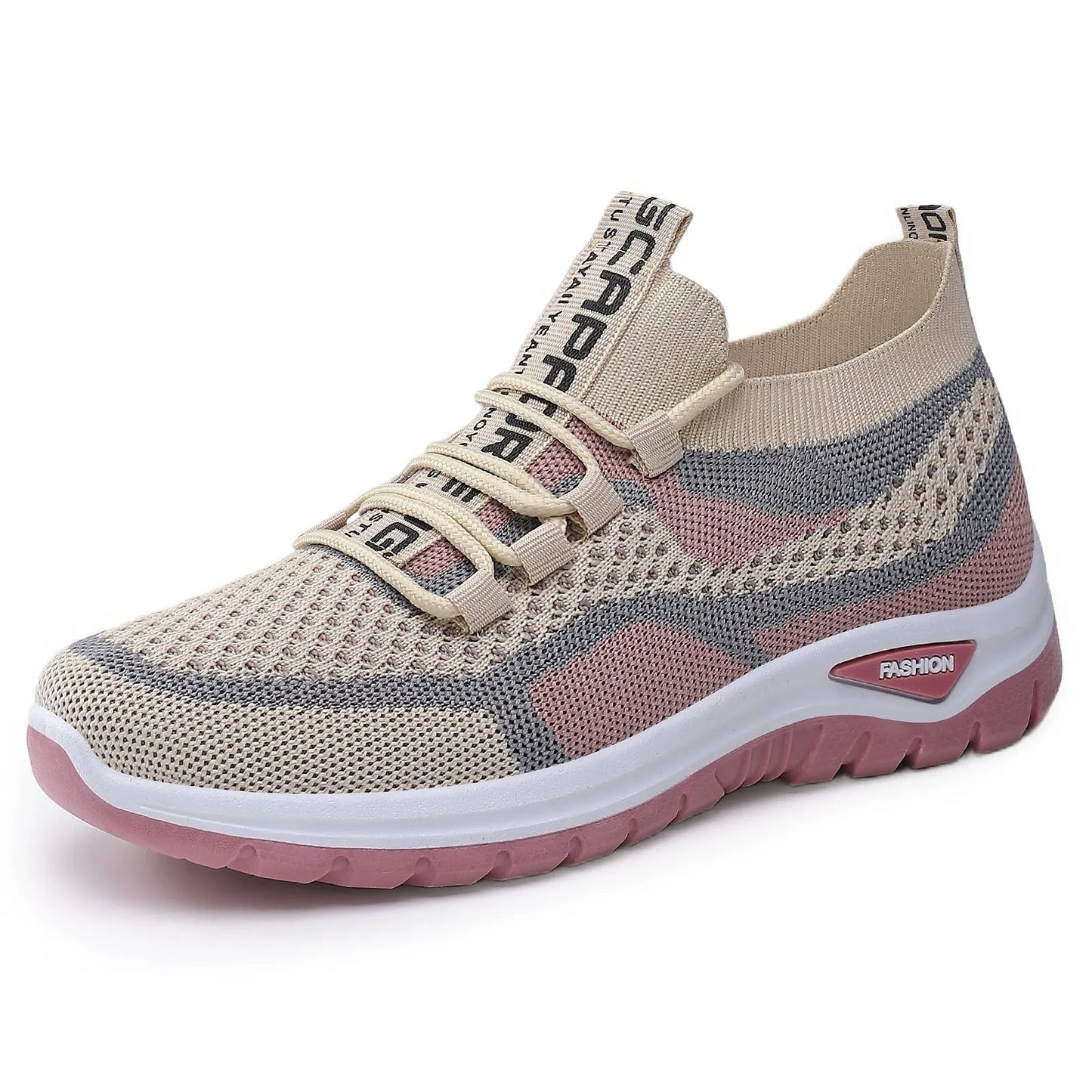 Casual lace-up running shoes for women