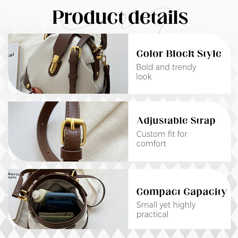 🌼Color-Blocked & Stylish Bag