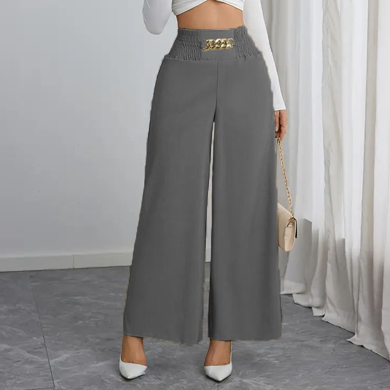Women’s Stylish High-Waist Wide-Leg Pants
