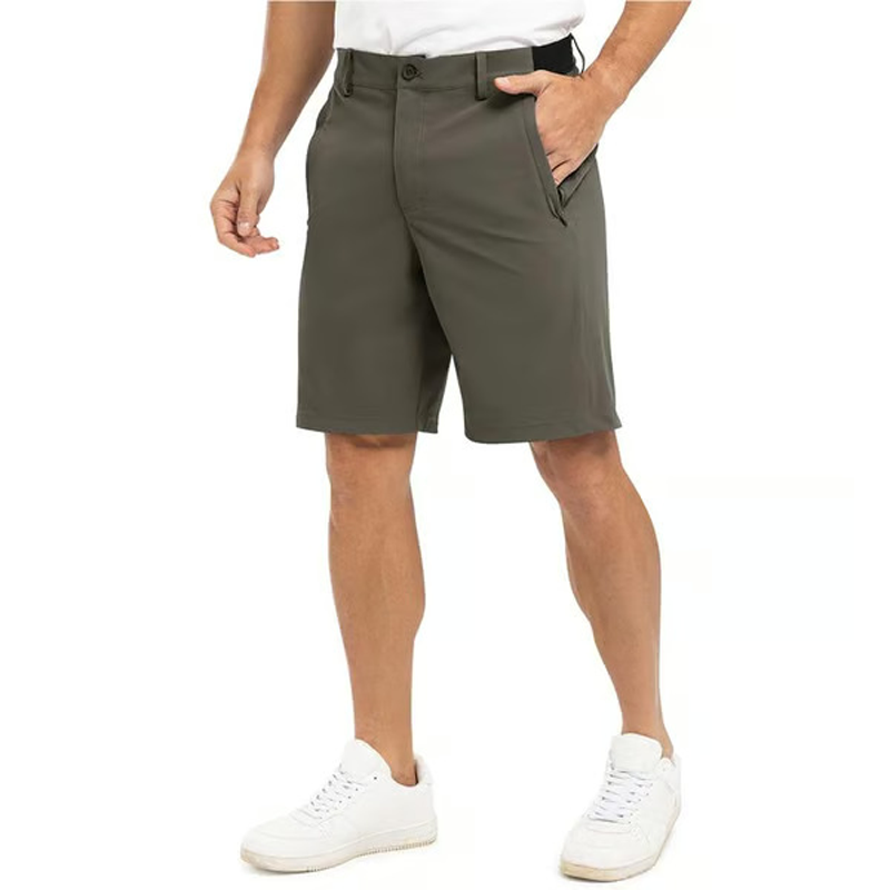 📢📢50% OFF !!!⏰Men's Solid Color Flat Front Shorts
