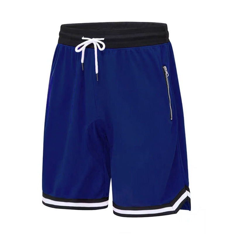 Men's Athletic Performance Shorts with Zipper Pockets
