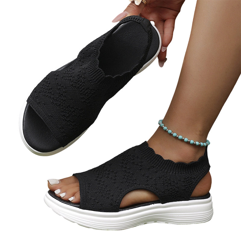 š”š¬ļø Women's Breathable Knit Platform Sandals ā Lightweight and Soft āØ