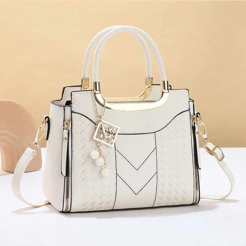 Elegant Women's Top-Handle Satchel & Shoulder Strap