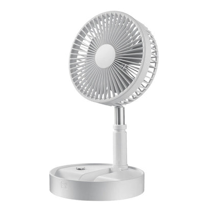 🌀 50% OFF NOW! 🔋 Telescopic Folding USB Charging Fan – Adjustable height, quiet operation & portable – perfect for desk, travel or outdoor use 💨