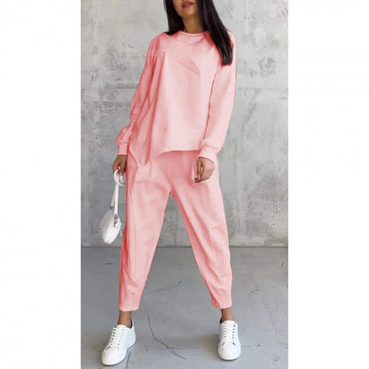 ⏰ Now only 50% off!🔥Women Long-Sleeve Irregular Hem Sweatshirts & Pants Set