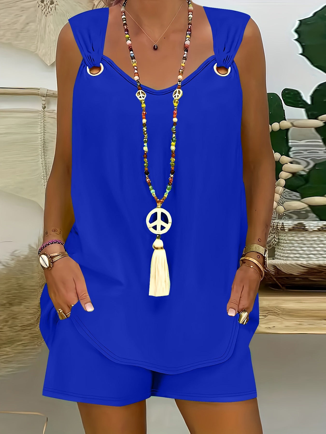 ✨Sleeveless Tank Top and Shorts 2-Piece Set