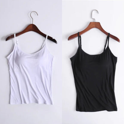 🔥Last days sale 🔥- Buy 1 get 1 free🔥Loose-fitting tank top with built-in bra
