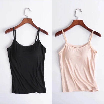 🔥Last days sale 🔥- Buy 1 get 1 free🔥Loose-fitting tank top with built-in bra