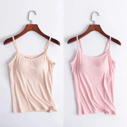 🔥Last days sale 🔥- Buy 1 get 1 free🔥Loose-fitting tank top with built-in bra