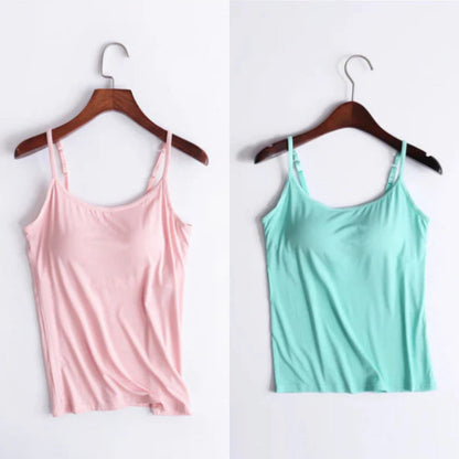 🔥Last days sale 🔥- Buy 1 get 1 free🔥Loose-fitting tank top with built-in bra