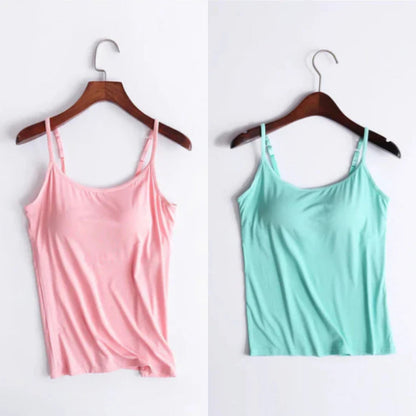 🔥Last days sale 🔥- Buy 1 get 1 free🔥Loose-fitting tank top with built-in bra