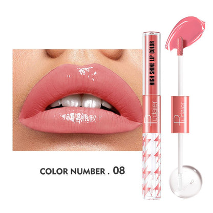 16 Colors Double Ended Highlighting Lip Gloss - High-shine Long-lasting✨