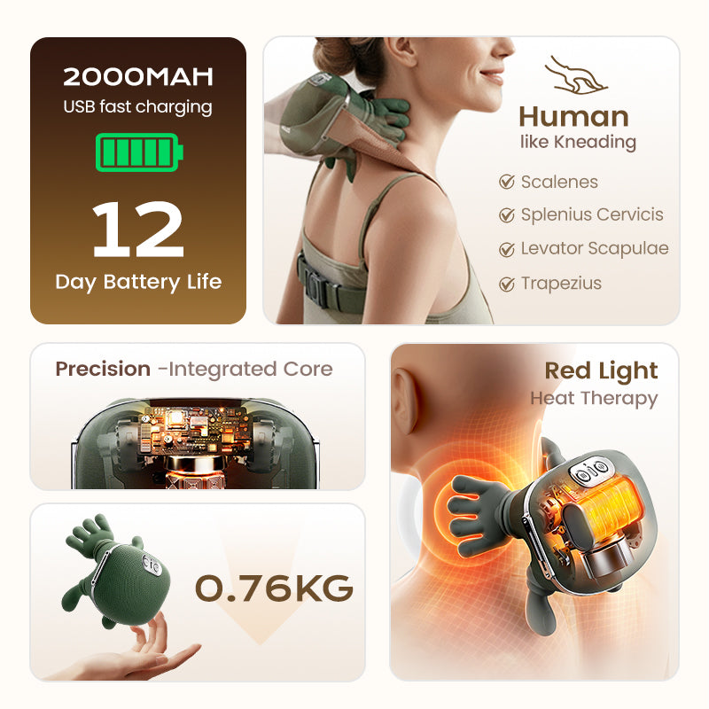 🔥Amazing deals for 2026: 50% OFF! 🌲 The best portable neck massager – 3 times more relaxation! 💆