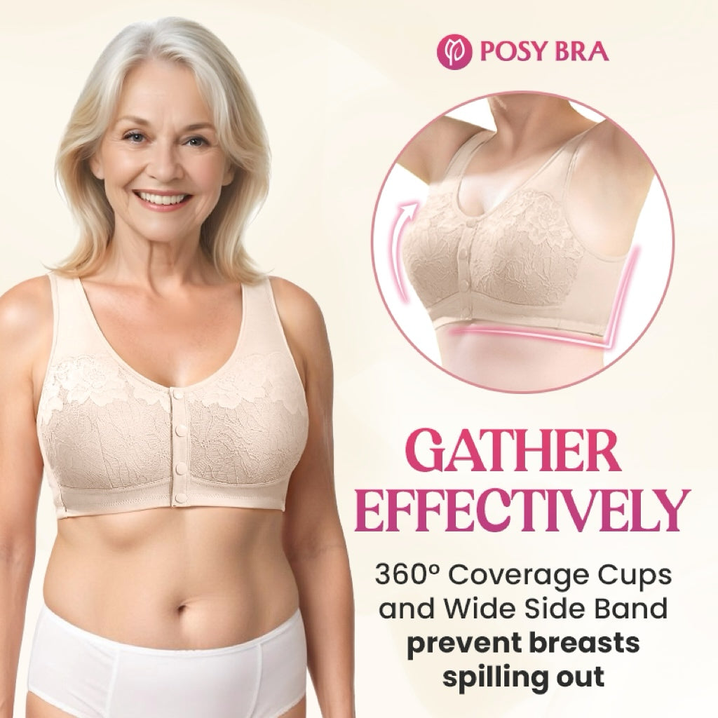 ✨Buy 1, Get 2 Free💥Comfortable, wireless shaping bra with front buttons