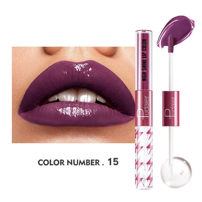 16 Colors Double Ended Highlighting Lip Gloss - High-shine Long-lasting✨
