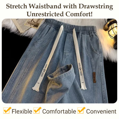 Men's Loose Straight Jeans👖（Free Belt ⏳）