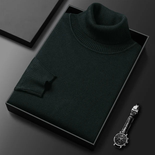⏳ 2026 Hot Sale!  ⏰Men's Solid Color Premium Turtleneck Sweater👔