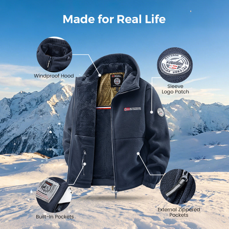 🔥LAST DAY PROMOTION - 50%OFF🔥Upgraded Unisex Hooded Casual Graphene Heated Insulated Jacket (with Internal Pockets)