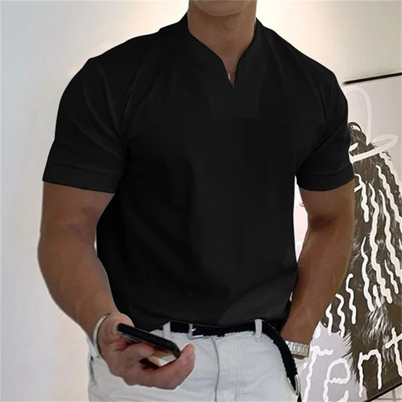⏰ Now only 50% off! 💎 Men Gentlemans Business Short Sleeve Fitness T-shirt