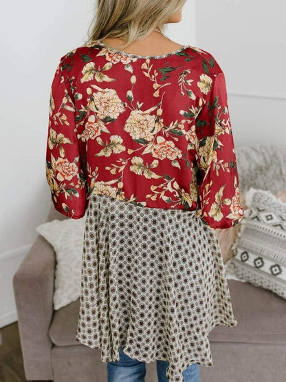 💐2026 SPRING SALE - 60% OFF!🌸Women's Floral Kimono Ruffle Sleeve Tie Cardigans Flowy Boho Loose Cover Ups