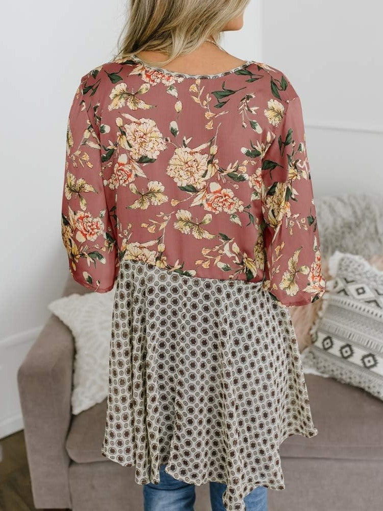 💐2026 SPRING SALE - 60% OFF!🌸Women's Floral Kimono Ruffle Sleeve Tie Cardigans Flowy Boho Loose Cover Ups