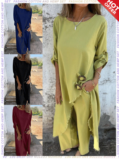 🎉2025 Women's Irregular Dress and Loose Fit Pants