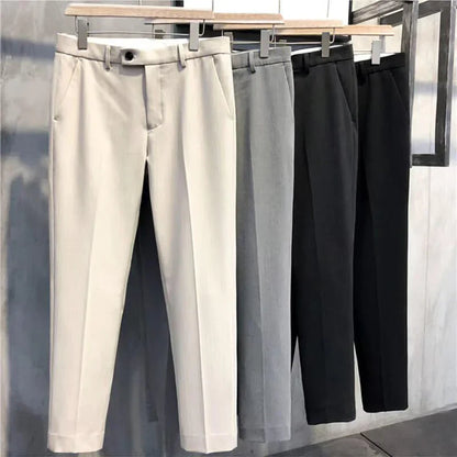 Solid Slim Fit Formal PANTS — 🌱Spring Sale 50% Off