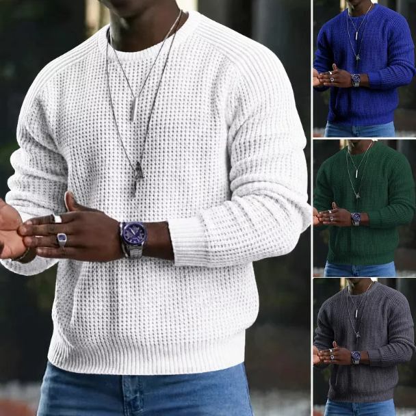 ✨2026 Collection at 50% OFF & FREE SHIPPING✈️JMIERR Men's Crewneck Sweater Soft Casual Sweaters Classic Long Sleeve Pullover Sweaters with Ribbing Edge