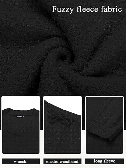 💜 LAST DAY PROMOTION - 50%OFF 💜Women's V-Neck Long Sleeve Sweater & Pants Set