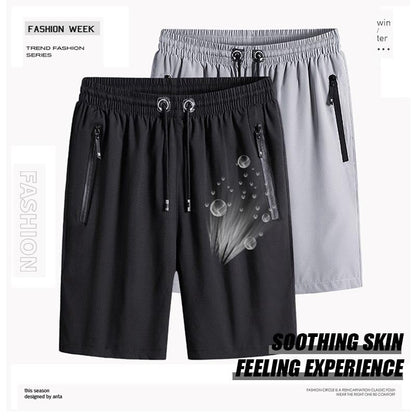 ⏰🔥2026 HOT SALE 50% OFF! 🩳 Men’s Plus Size Ice Silk Stretch Shorts – Cool, Breathable & Perfect for Summer ✨