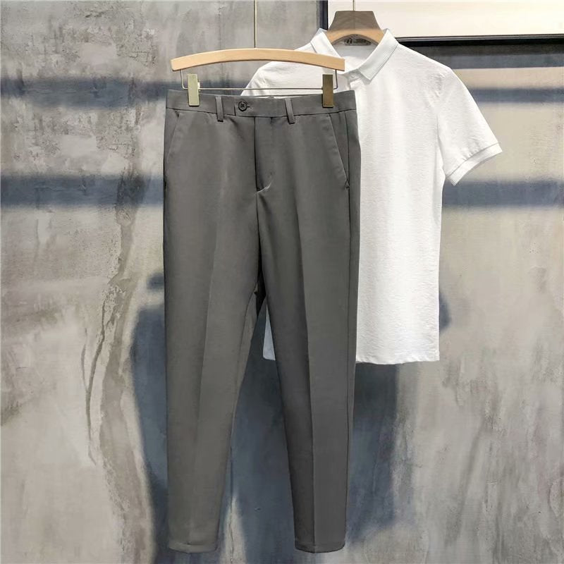 Solid Slim Fit Formal PANTS — 🌱Spring Sale 50% Off
