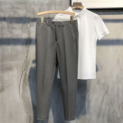 Solid Slim Fit Formal PANTS — 🌱Spring Sale 50% Off