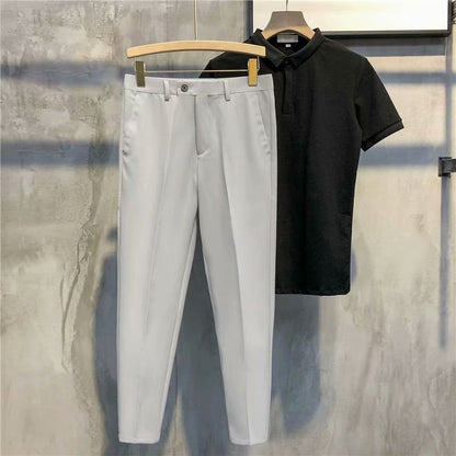 Solid Slim Fit Formal PANTS — 🌱Spring Sale 50% Off