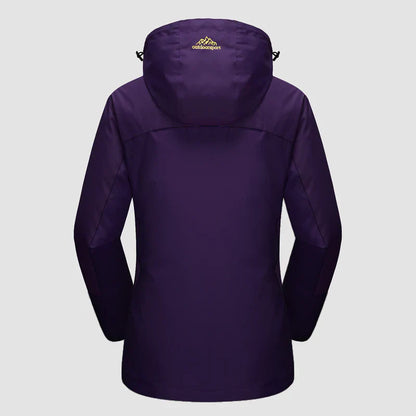 3-in-1 waterproof winter coat, fleece-lined, two-piece suit, ski and hiking jacket with hood