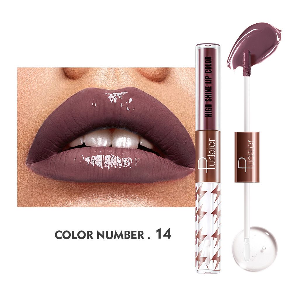 16 Colors Double Ended Highlighting Lip Gloss - High-shine Long-lasting✨